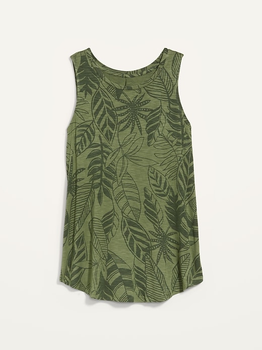 View large product image 2 of 2. Luxe Printed High-Neck Tank Top