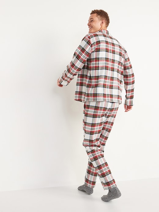 Image number 2 showing, Matching Plaid Flannel Pajama Set