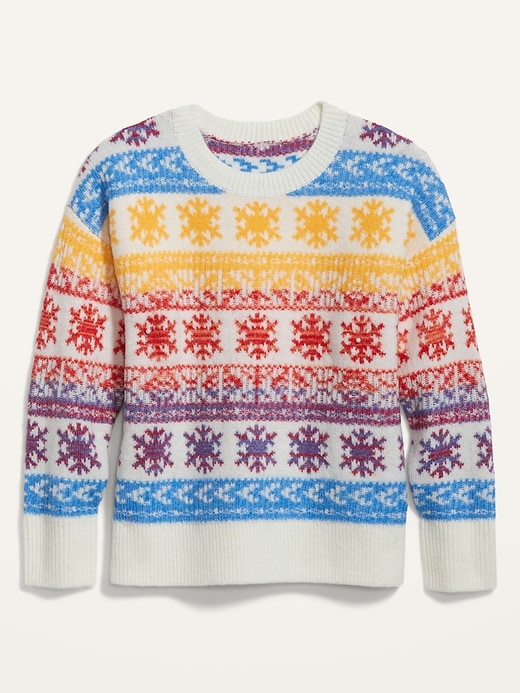 Image number 4 showing, Fair Isle Crew-Neck Sweater
