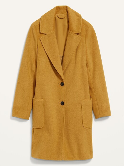 Image number 4 showing, Oversized Soft-Brushed Overcoat for Women