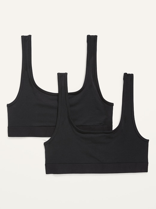 Image number 4 showing, Supima® Cotton-Blend Bralette Top 2-Pack