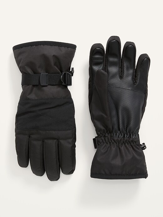 View large product image 1 of 1. Gender-Neutral Text-Friendly Snow Gloves for Adults