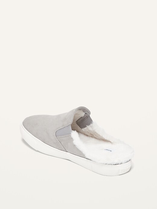 Image number 4 showing, Faux-Fur-Lined Slip-On Mules