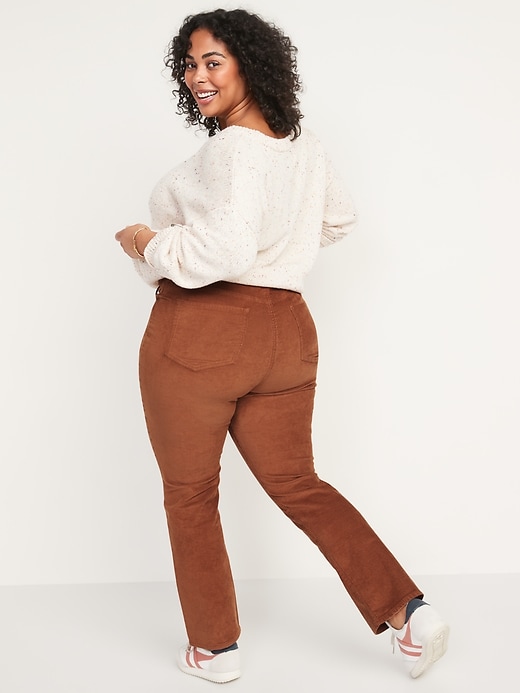 Image number 8 showing, Extra High-Waisted Kicker Corduroy Boot-Cut Pants