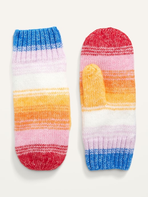 View large product image 1 of 1. Printed Sweater-Knit Mittens For Women