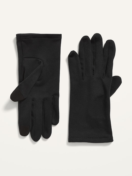 View large product image 2 of 2. Microfleece Text-Friendly Gloves For Women