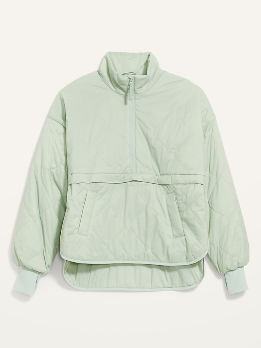 Image number 4 showing, Packable Half Zip Water-Resistant Quilted Jacket