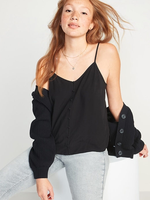 Image number 3 showing, Button-Down Cami Top