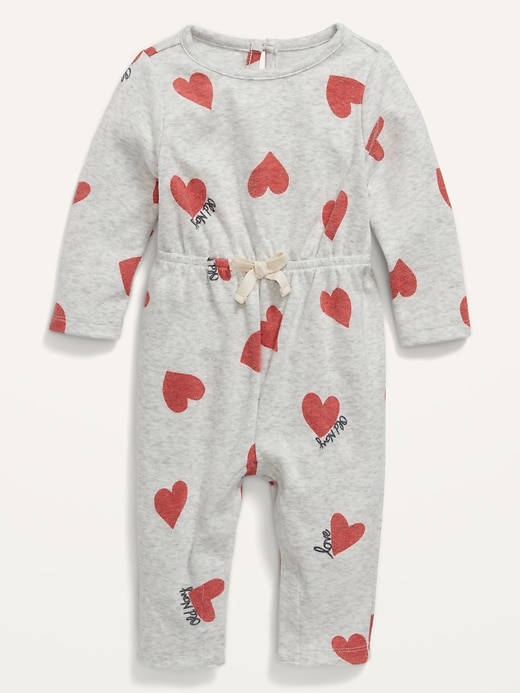 View large product image 1 of 2. Cozy-Knit Printed Jumpsuit for Baby