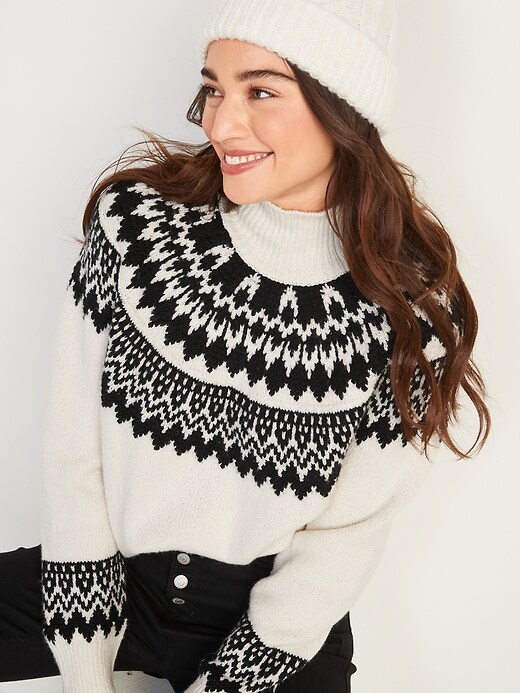 Image number 5 showing, Cozy Fair Isle Turtleneck Sweater