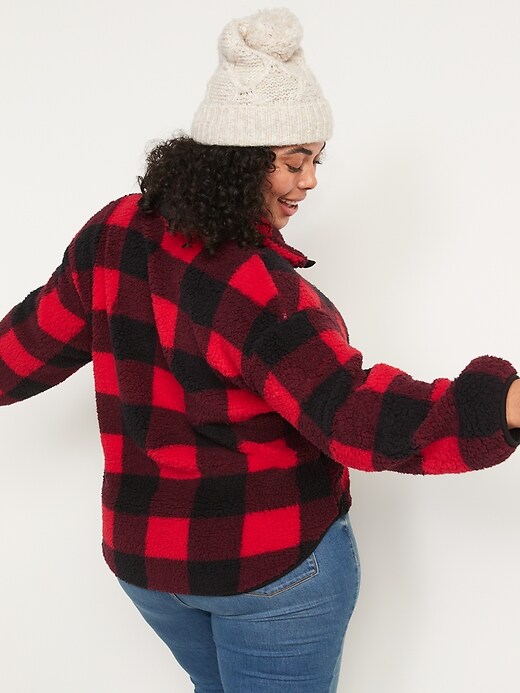 Image number 8 showing, Cozy Sherpa Quarter-Zip Pullover Sweater