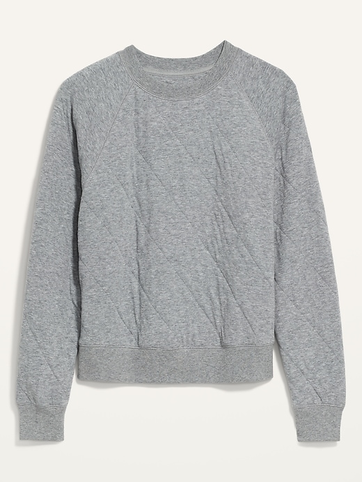 Image number 4 showing, Long-Sleeve Vintage Quilted Easy Sweatshirt
