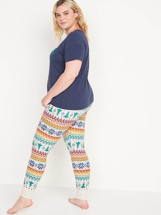 Image number 8 showing, Matching Printed Thermal-Knit Pajama Leggings