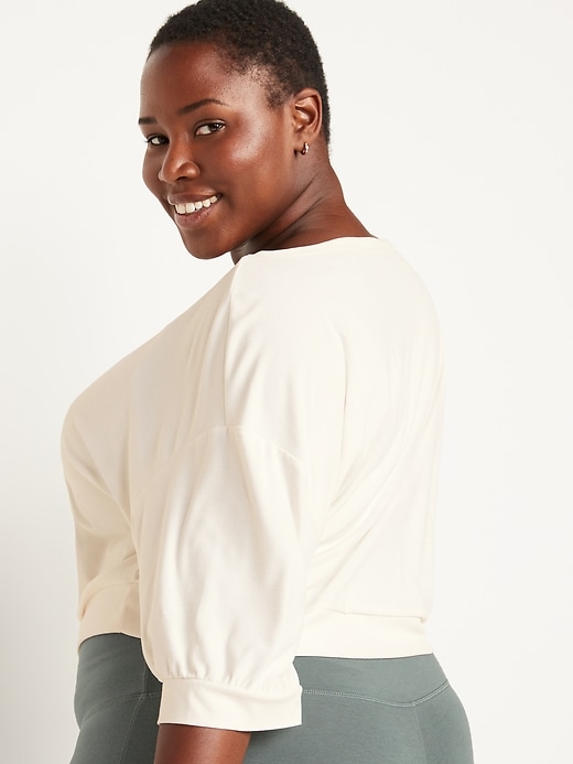 Image number 8 showing, Breathe ON Cropped Elbow-Sleeve Performance Top