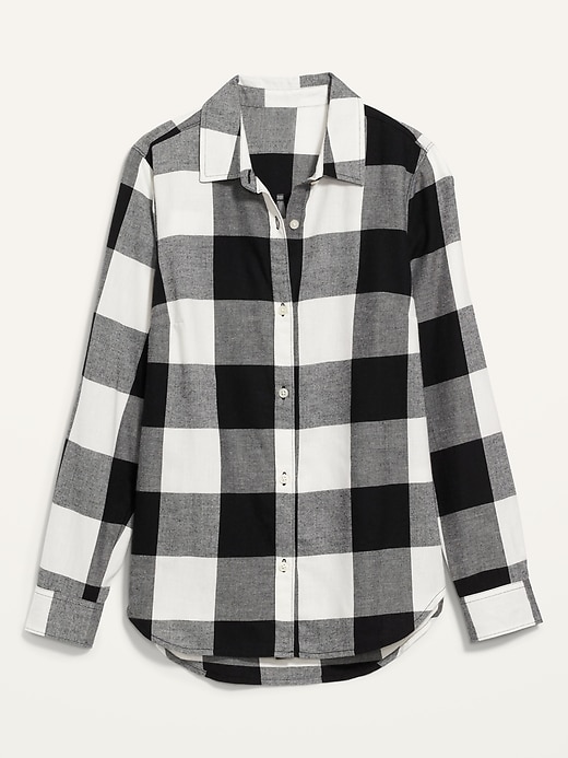 View large product image 2 of 2. Long-Sleeve Plaid Flannel Shirt