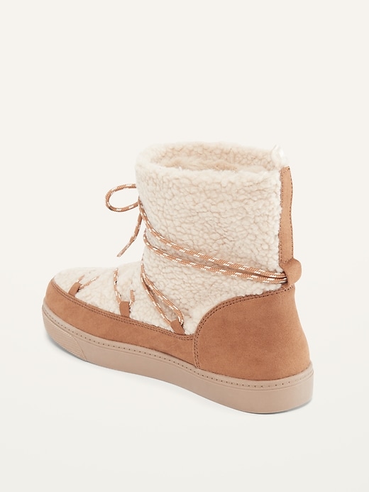 Image number 4 showing, Faux-Fur-Lined Sherpa Boots