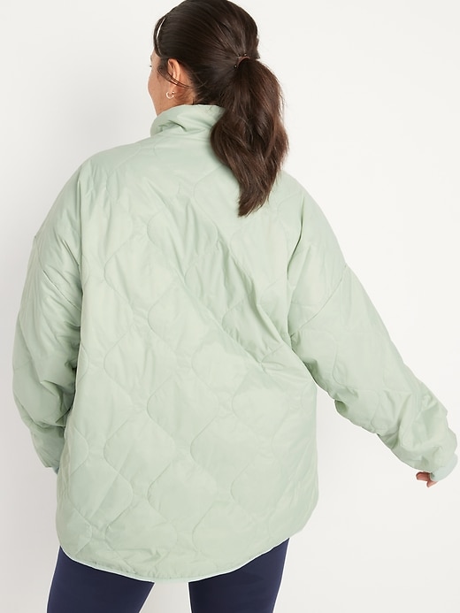 Image number 8 showing, Packable Half Zip Water-Resistant Quilted Jacket