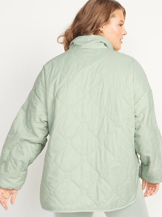 Image number 2 showing, Packable Half Zip Water-Resistant Quilted Jacket