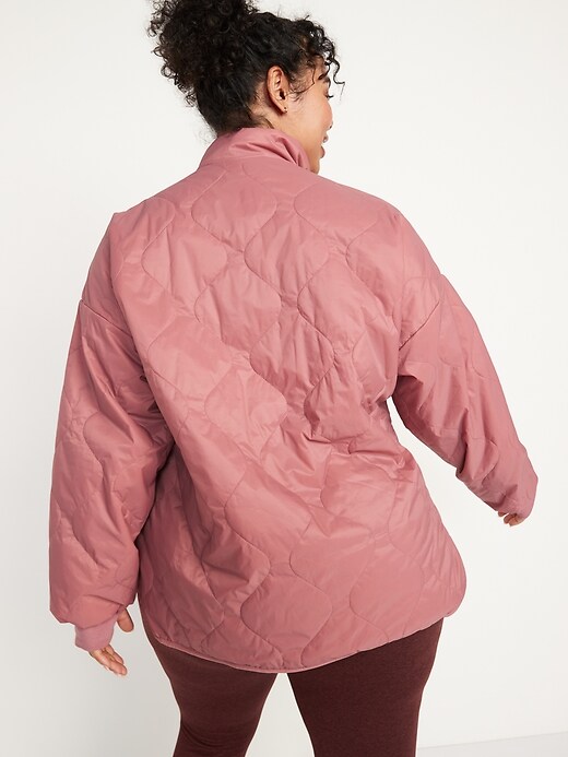 Image number 8 showing, Packable Half Zip Water-Resistant Quilted Jacket