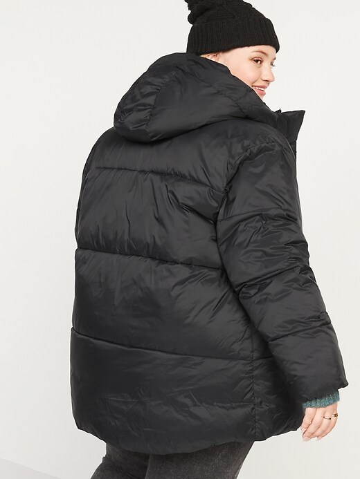Image number 8 showing, Water-Resistant Hooded Puffer Jacket for Women