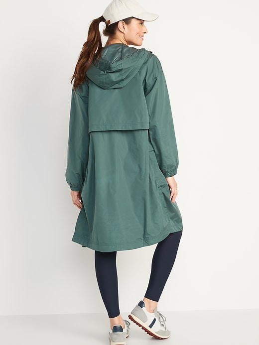 Image number 5 showing, Oversized Water-Resistant Hooded Coat