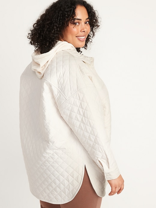 Image number 8 showing, StretchTech Oversized Quilted Shacket