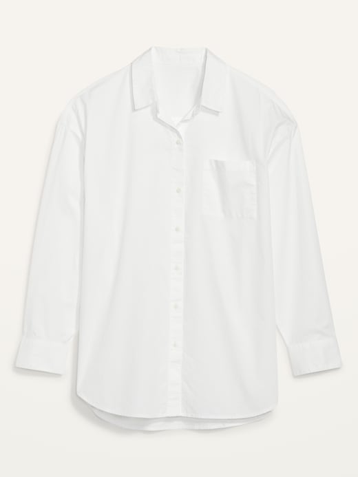 Image number 4 showing, Oversized Boyfriend Long-Sleeve Shirt