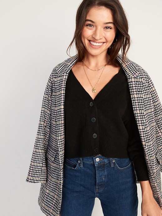 Image number 3 showing, Cozy Textured Button-Front Cardigan Sweater for Women