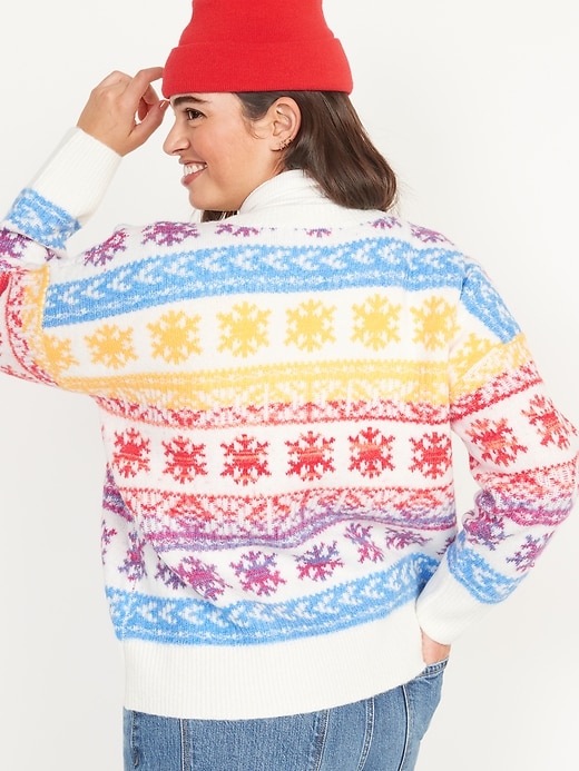 Image number 2 showing, Fair Isle Crew-Neck Sweater