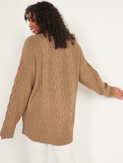 Image number 2 showing, Slouchy Cardigan Sweater for Women