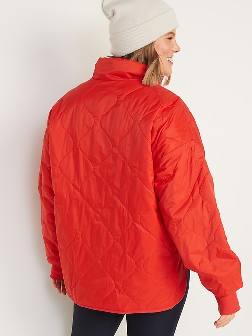 Image number 2 showing, Packable Half Zip Water-Resistant Quilted Jacket