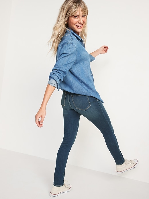 Image number 2 showing, High-Waisted Pop Icon Skinny Jeans For Women