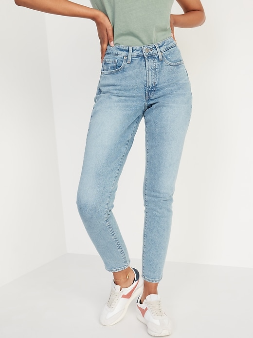 Image number 1 showing, Curvy High-Waisted OG Straight Jeans