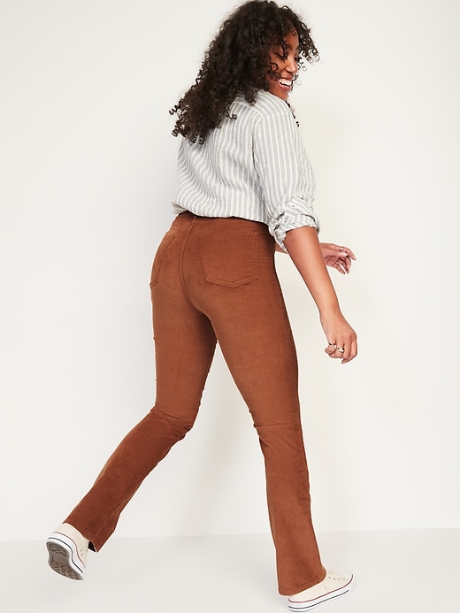 Image number 6 showing, Extra High-Waisted Kicker Corduroy Boot-Cut Pants