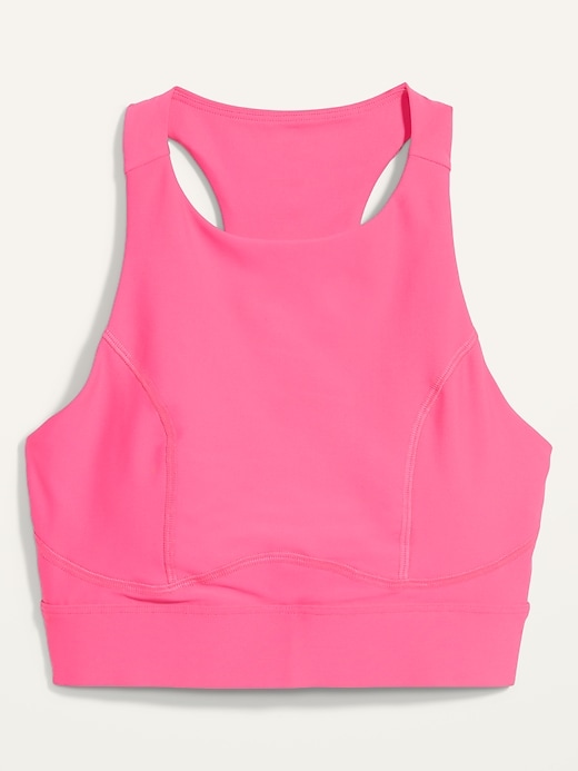 View large product image 2 of 2. Medium-Support PowerSoft Racerback Sports Bra 2X-4X