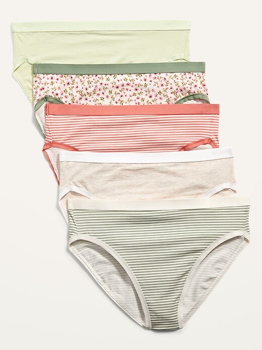 Old Navy High Waisted Supima Cotton Bikini Underwear Pack For Women