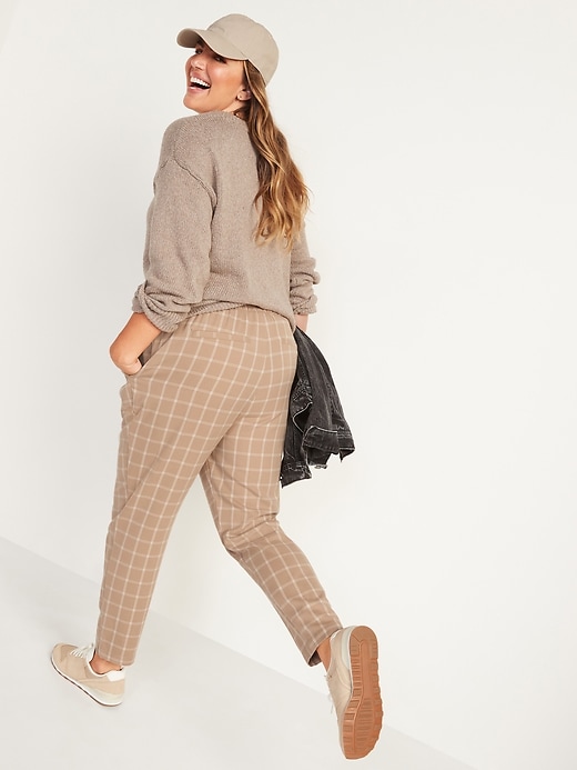 Image number 6 showing, High-Waisted Soft-Brushed Pull-On Ankle Pants