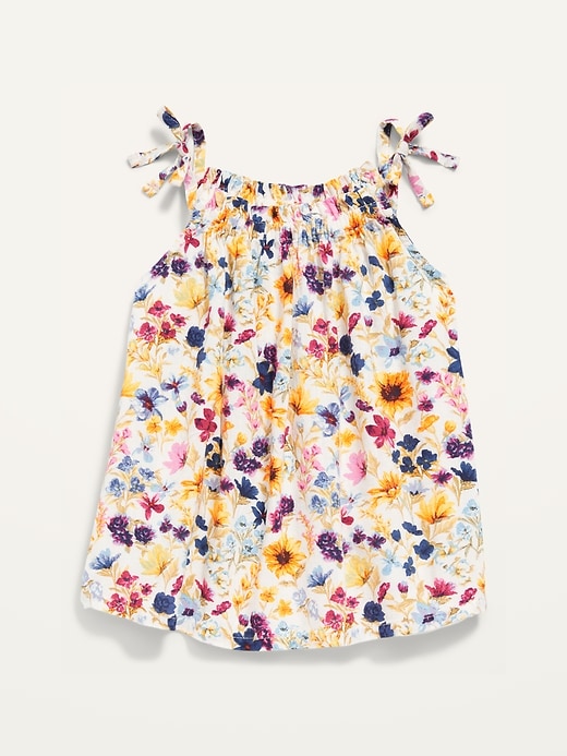 View large product image 1 of 3. Sleeveless Floral Swing Top for Toddler Girls