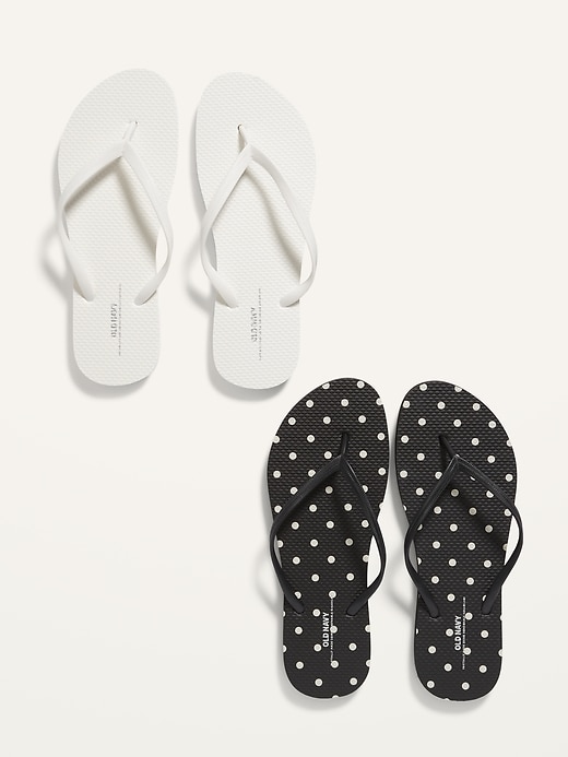 View large product image 1 of 1. Flip-Flop Sandals 2-Pack (Partially Plant-Based)