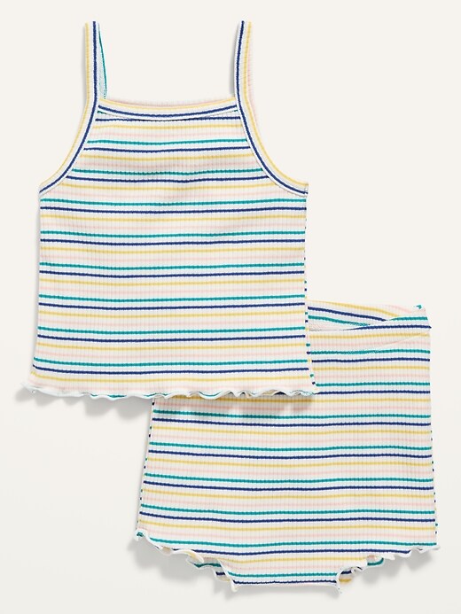 View large product image 1 of 1. Rib-Knit Tank Top and Shorts Set for Baby