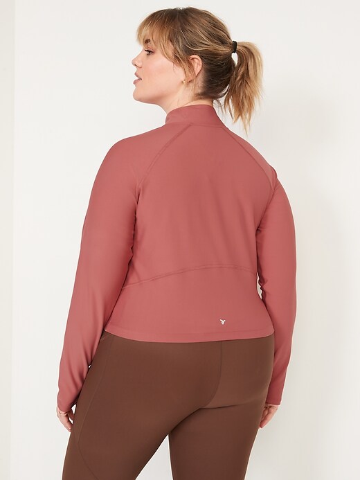 Image number 8 showing, PowerSoft Cropped Quarter-Zip Performance Top