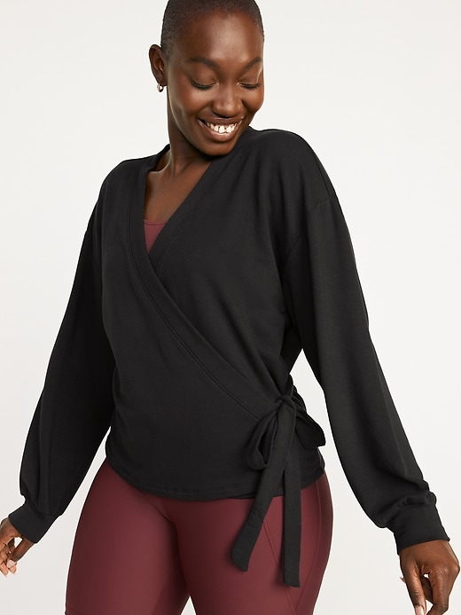 Image number 1 showing, Cozy Belted Wrap Sweater