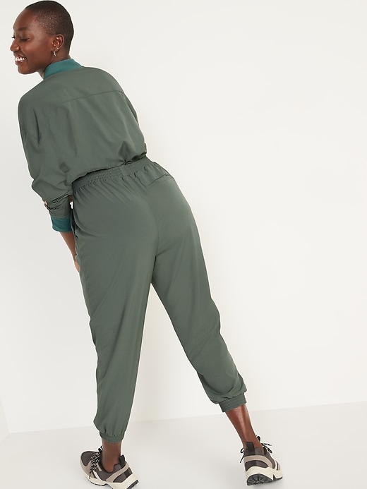 Image number 6 showing, StretchTech Cropped Zip Bomber Jumpsuit