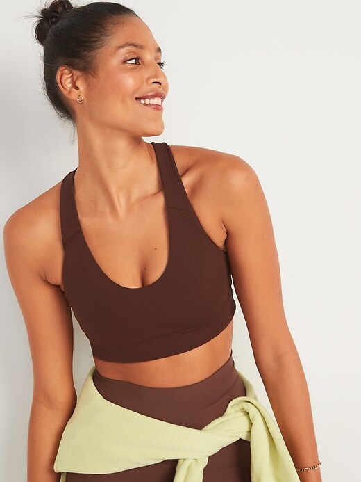 Image number 1 showing, Medium Support PowerSoft Racerback Sports Bra