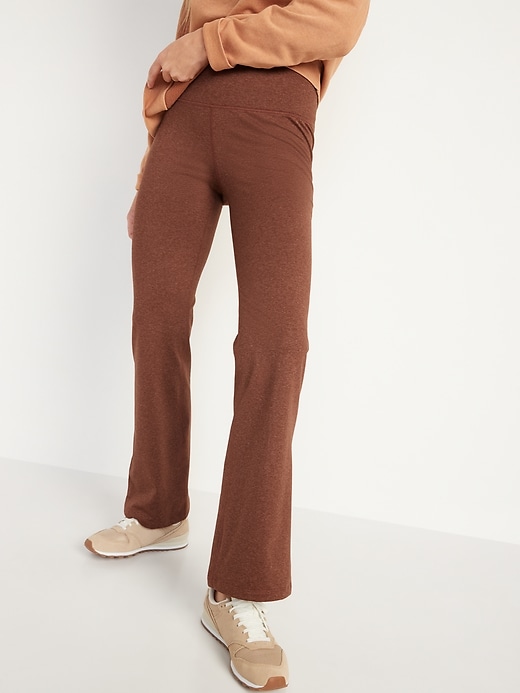 Image number 1 showing, High-Waisted CozeCore Flare Pants