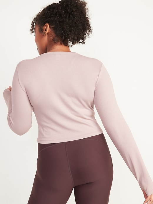 Image number 6 showing, UltraLite Ribbed Cropped Top