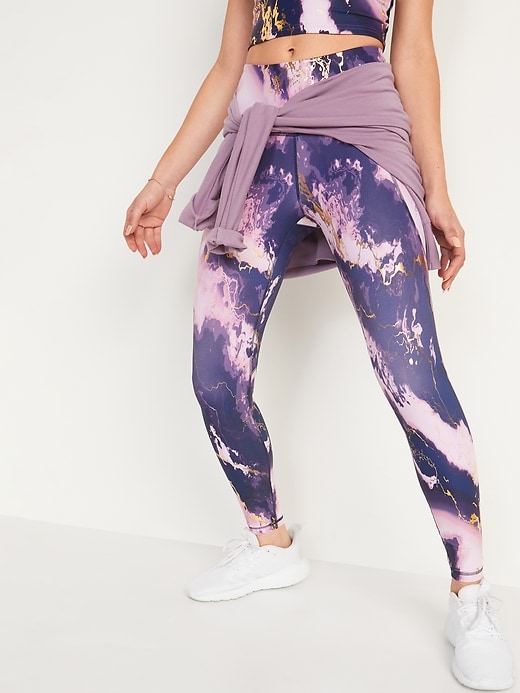 Image number 1 showing, High-Waisted PowerSoft 7/8 Leggings