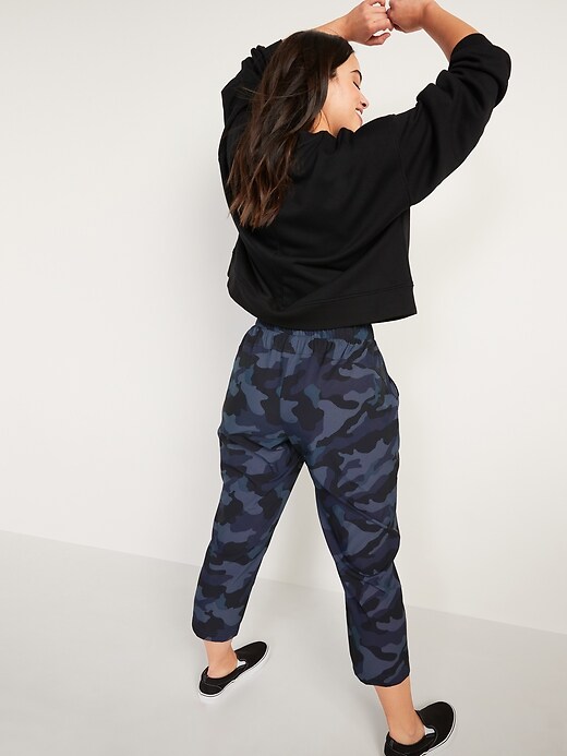 Image number 6 showing, High-Waisted StretchTech Utility Crop Pants