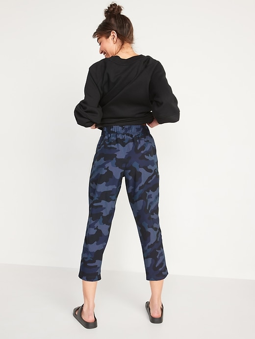 Image number 2 showing, High-Waisted StretchTech Utility Crop Pants