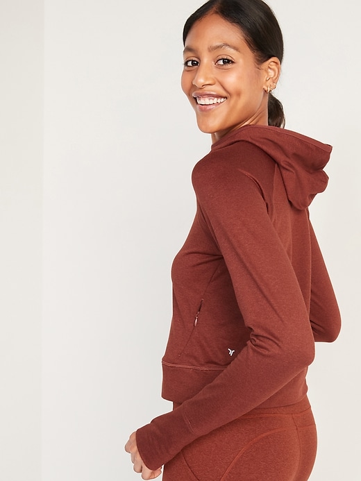 Image number 2 showing, CozeCore Cropped Performance Hoodie